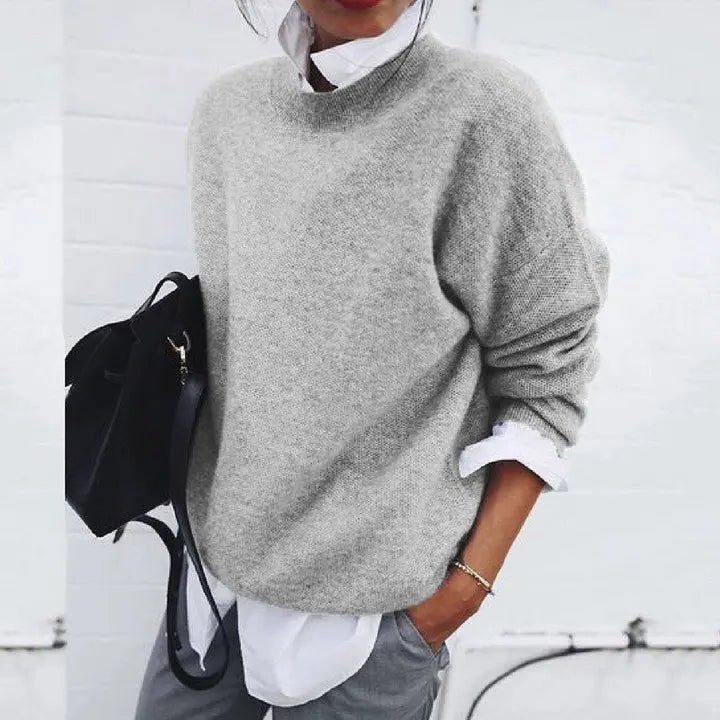 Tira | Knit Sweater with Crew Neck for Women