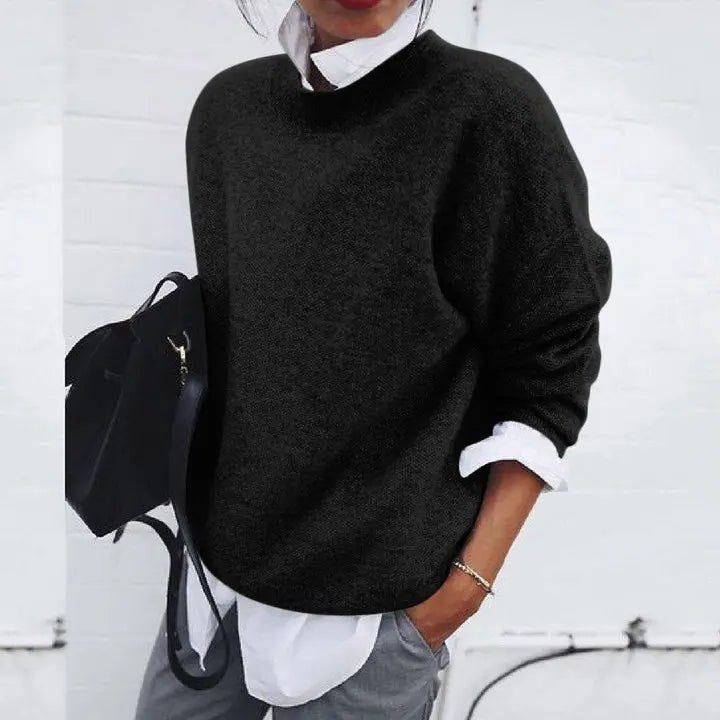Tira | Knit Sweater with Crew Neck for Women
