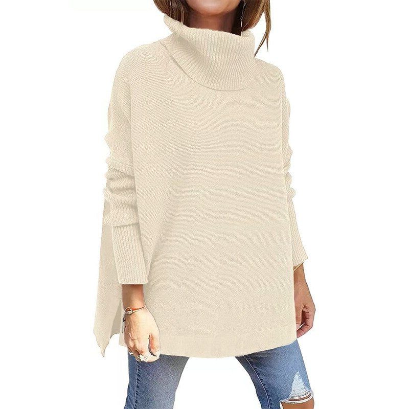 Tirzah | Ribbed Knit Oversized Turtleneck Sweater for Women