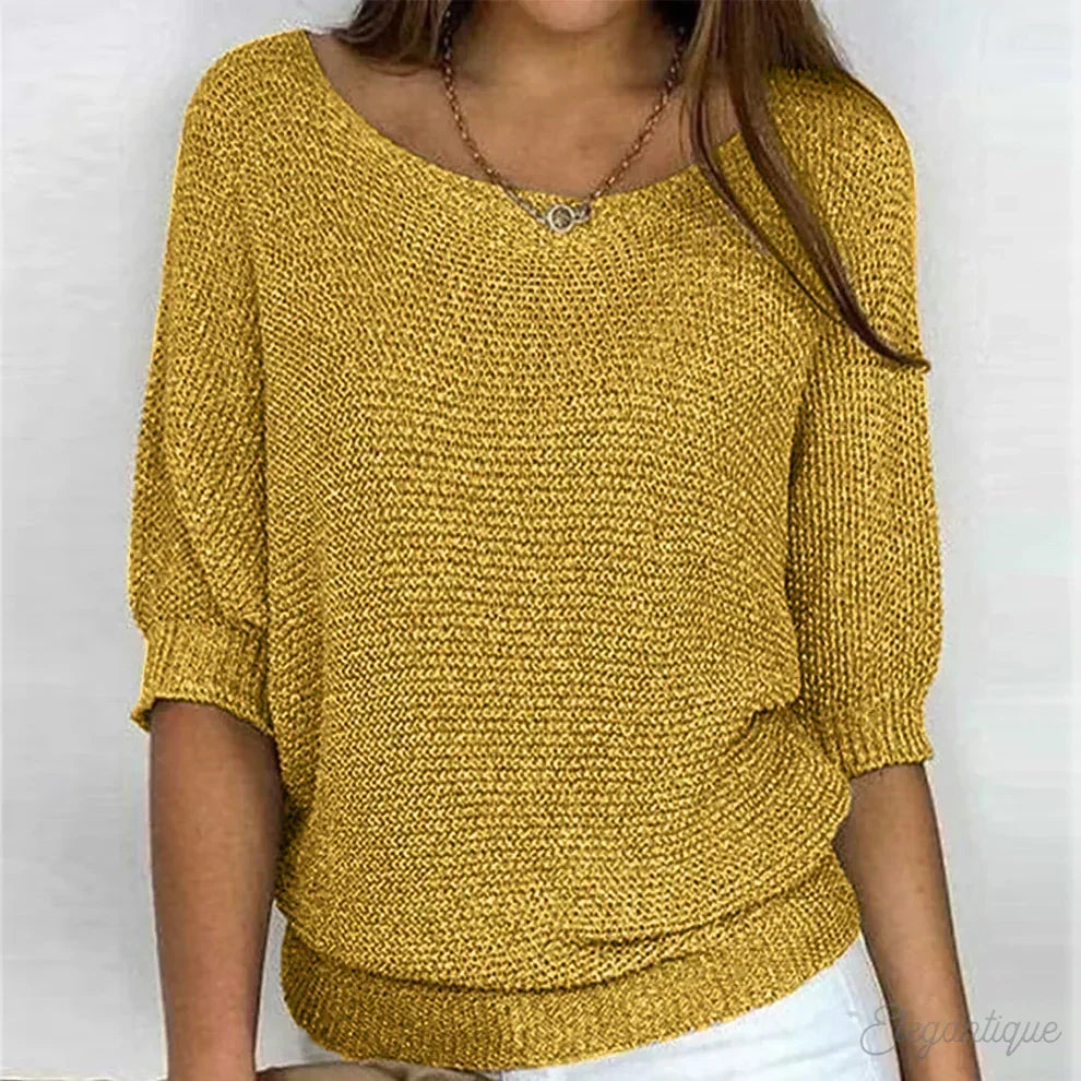 Women's Classic Winter Sweater – Long Sleeve Knit Sweater