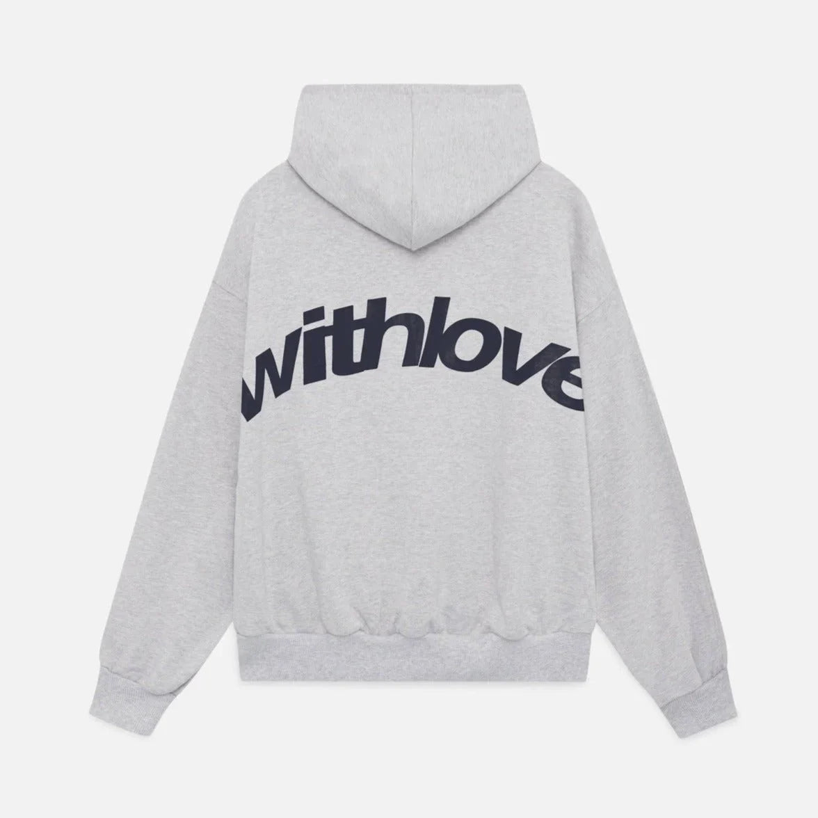 Women's fleece hoodie with text graphic