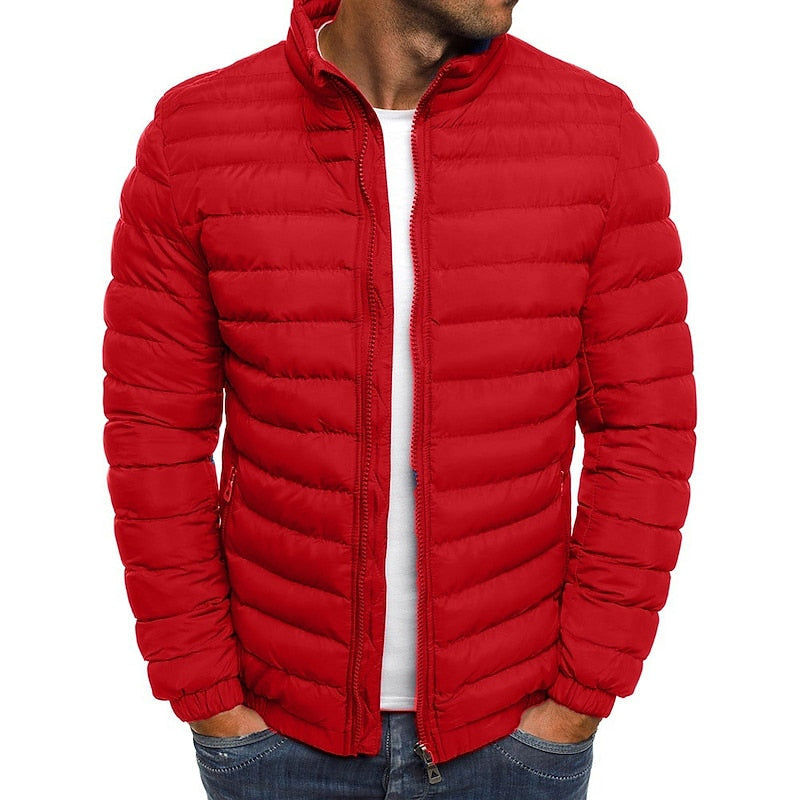 Women's Puffer Jacket with Down Filling and Zip Closure | Pockets | For Winter | Size S-2XL