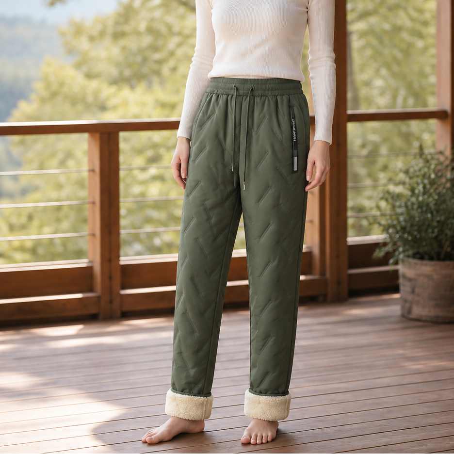 Warmwell – Fleece-Lined Water-Repellent Thermal Pants