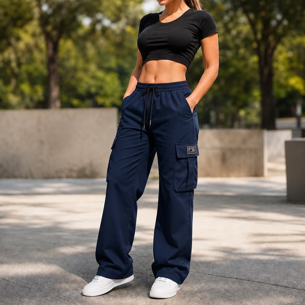 EaseCargo – Lightweight Drawstring Cargo Pants