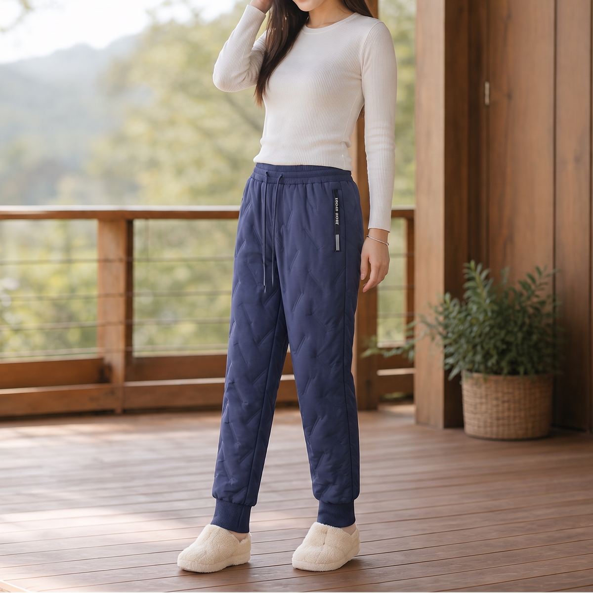 Warmwell – Fleece-Lined Water-Repellent Thermal Pants