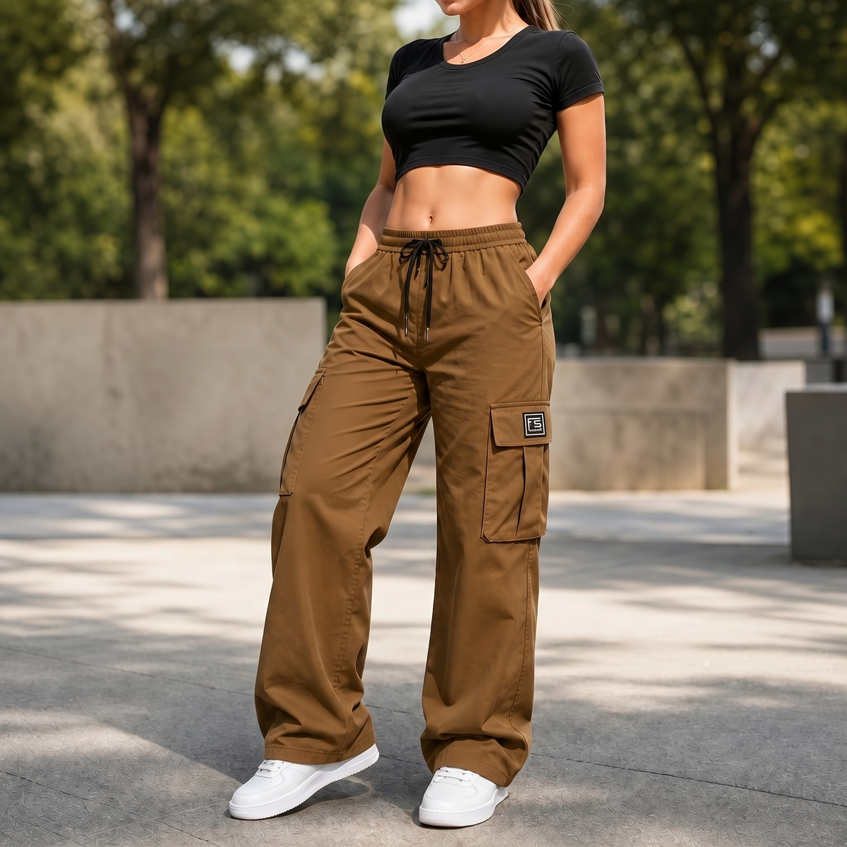 EaseCargo – Lightweight Drawstring Cargo Pants