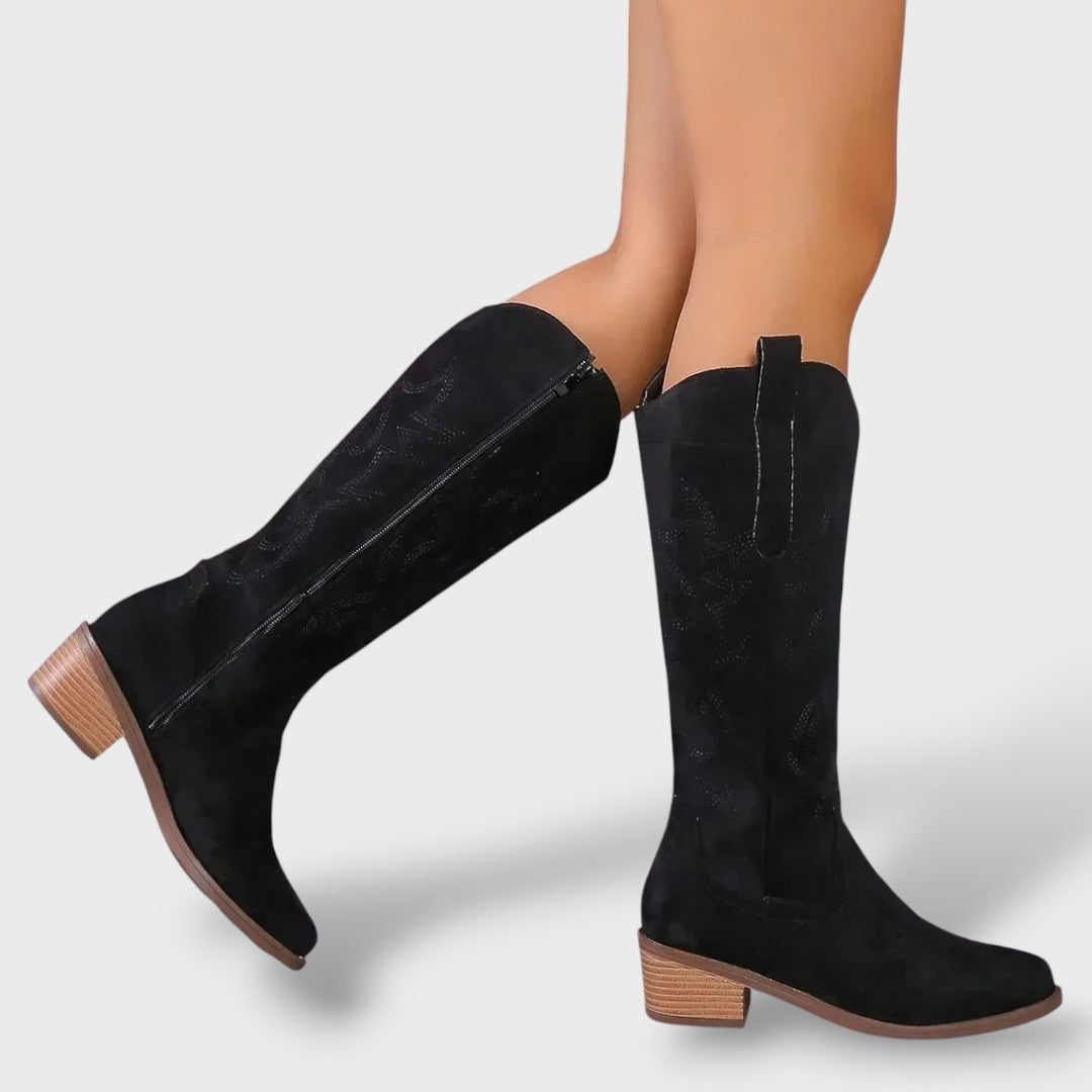 Women's Pointed-Toe Tall Western Boots