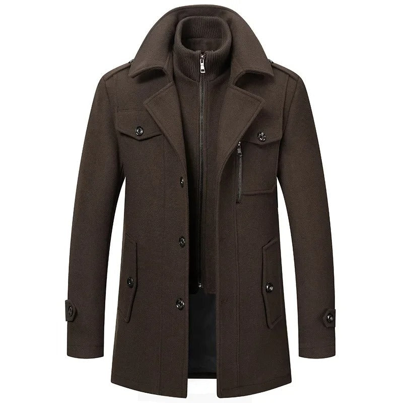 Men's Coat with Lining and Water Repellent | For Winter | Size M-6XL | Black, Grey, Brown, Coffee, Blue