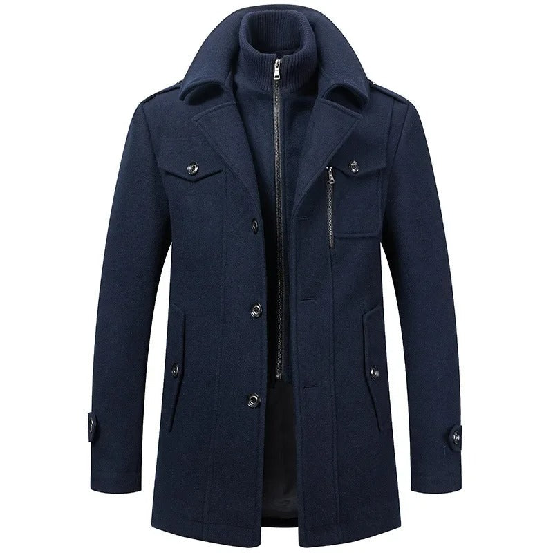 Men's Coat with Lining and Water Repellent | For Winter | Size M-6XL | Black, Grey, Brown, Coffee, Blue
