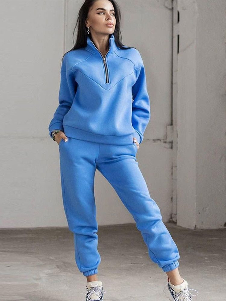 Verbena | Tapered Tracksuit Set with Half-Zip for Women