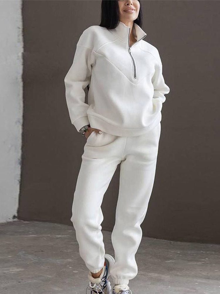 Verbena | Tapered Tracksuit Set with Half-Zip for Women