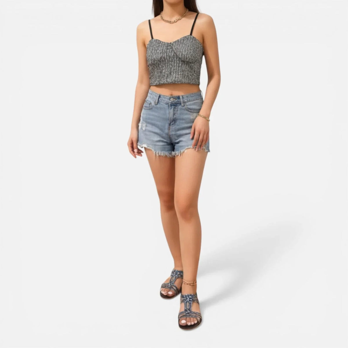Violet | Women's Orthopedic Wedge Sandals with Embellished Straps and Ankle Strap