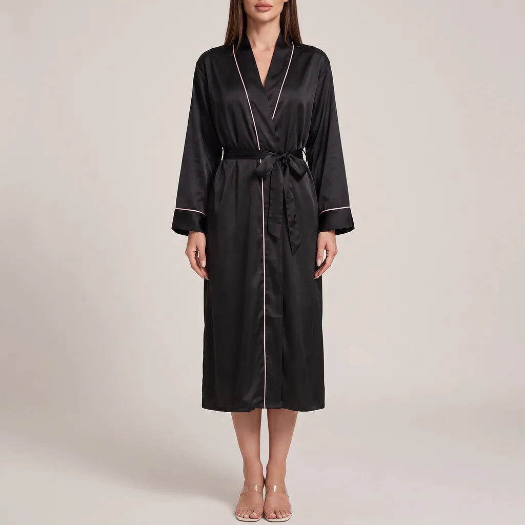 Vivienne | Women's Satin Kimono Robe