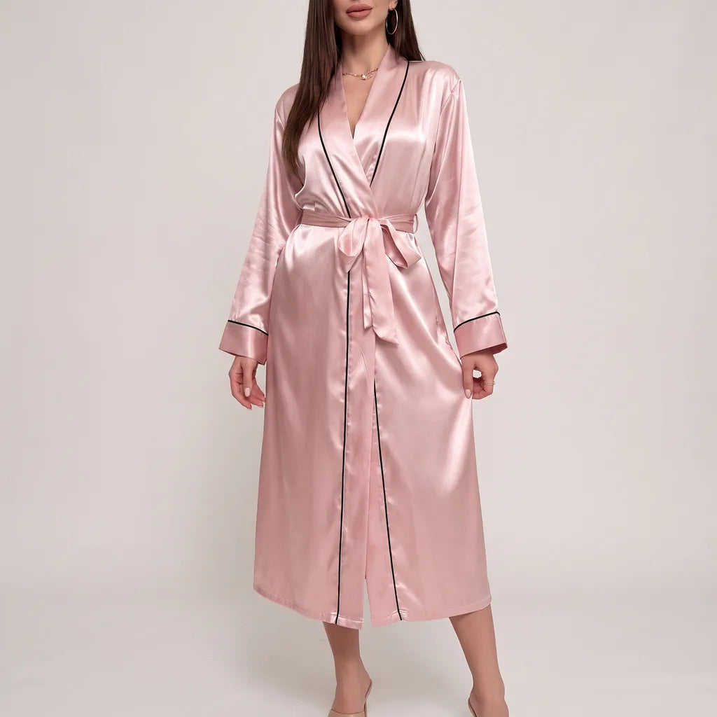 Vivienne | Women's Satin Kimono Robe