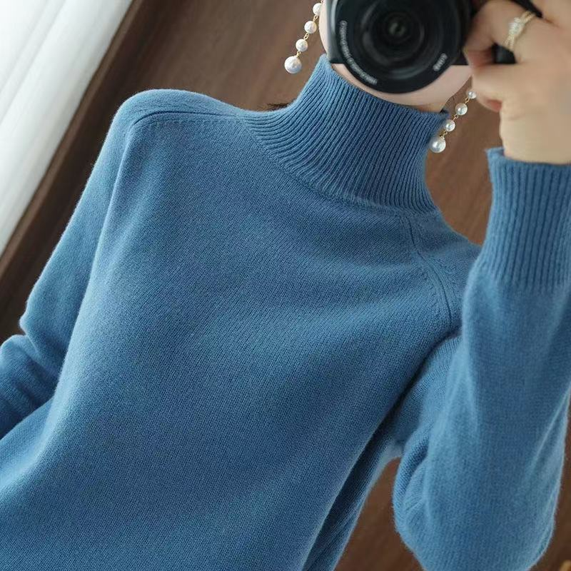Women's Turtleneck Sweater with Long Sleeves for Work