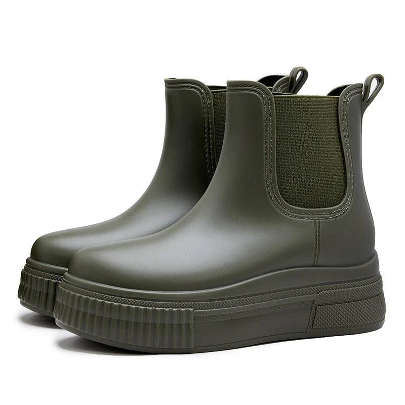 Waterproof Chelsea Boots - Platform Lug Sole Women's Boots