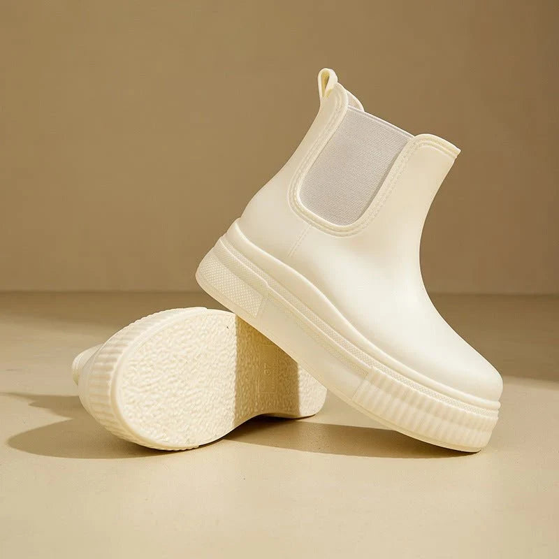 Waterproof Chelsea Boots - Platform Lug Sole Women's Boots