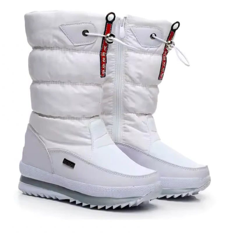 Fidelia | Waterproof Puffer Snow Boots for Women