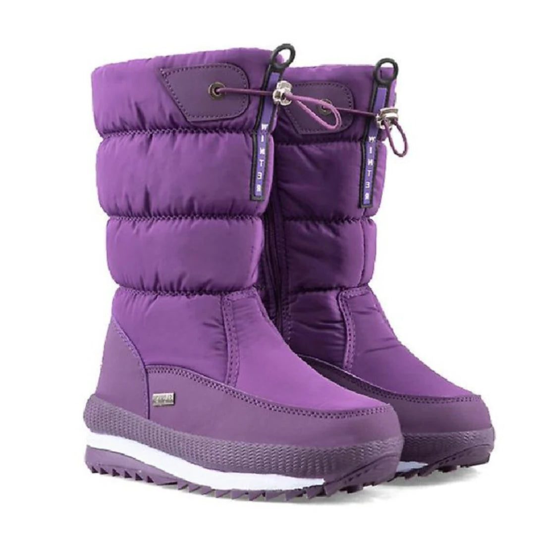 Fidelia | Waterproof Puffer Snow Boots for Women