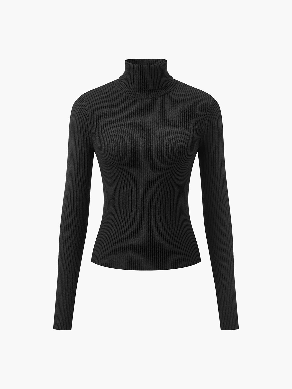 Wendeline | Ribbed Knit Turtleneck Sweater for Women