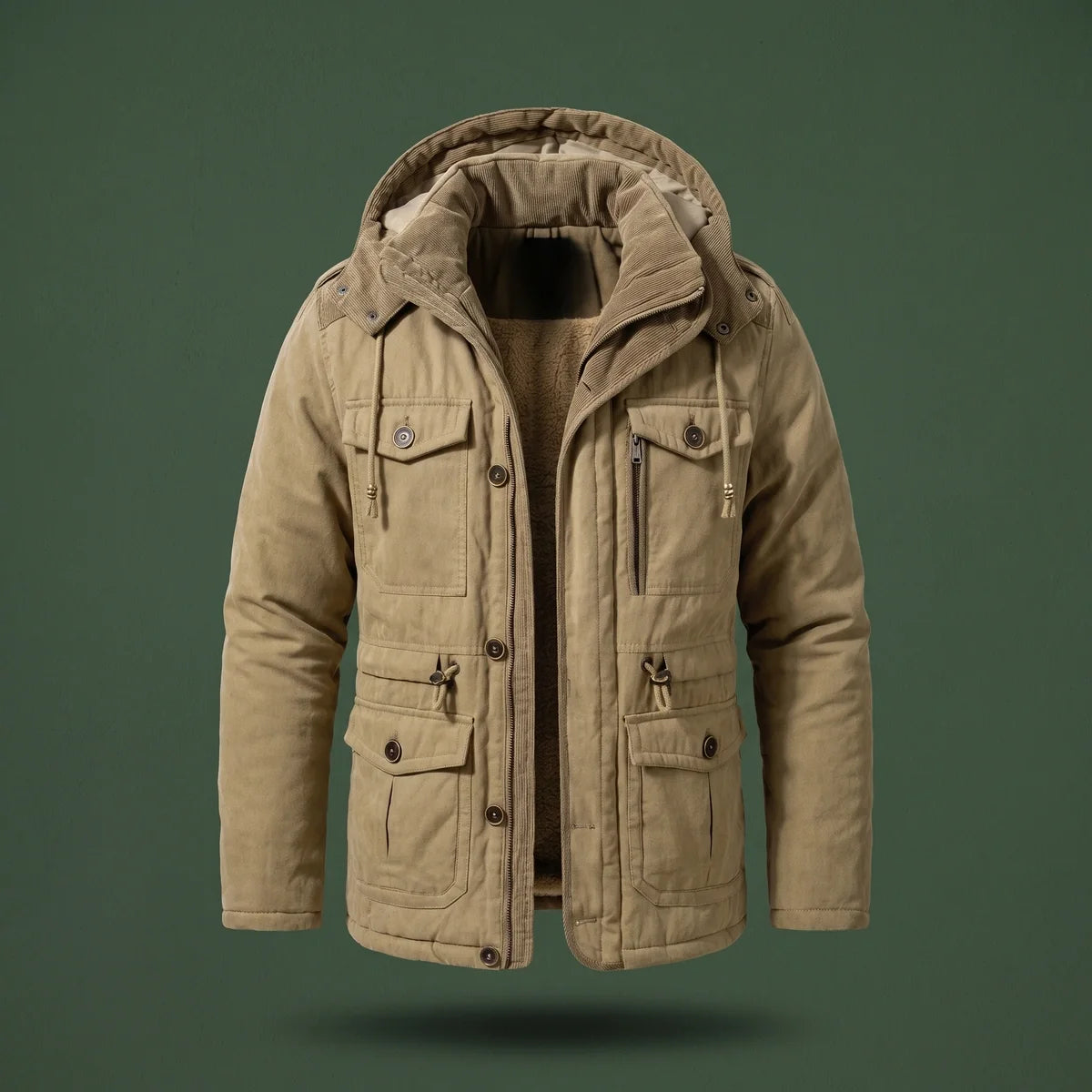 Wilder Fleece Lined Hooded Field Jacket