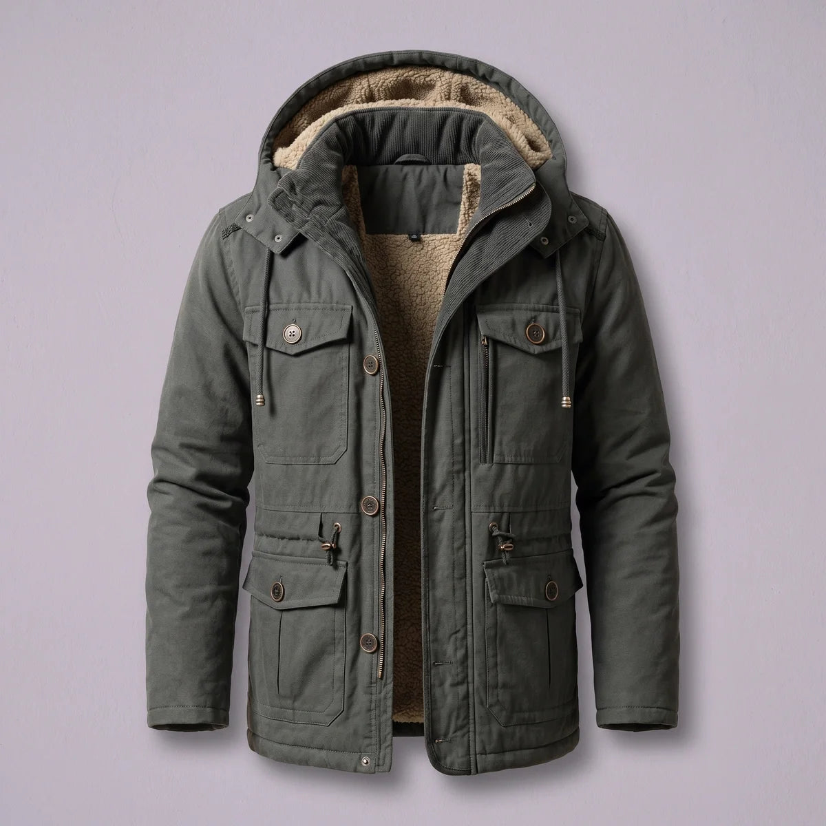 Wilder Fleece Lined Hooded Field Jacket