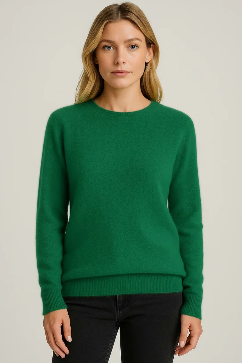 Women's Cashmere Sweater | Crewneck Long Sleeve