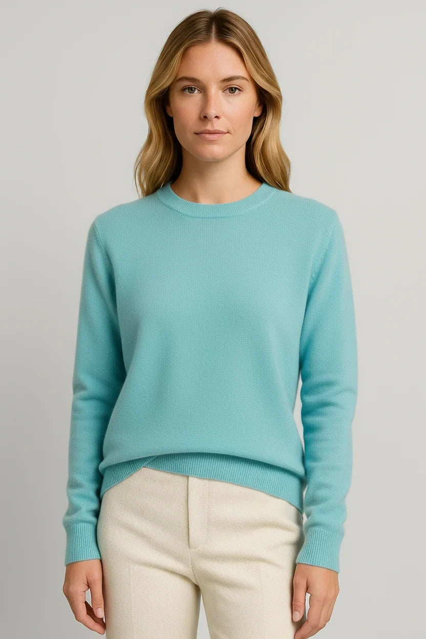 Women's Cashmere Sweater | Crewneck Long Sleeve