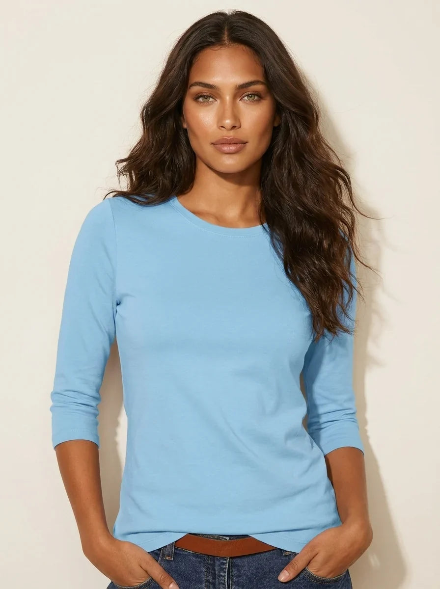 Women's Crewneck Top | Short Sleeve