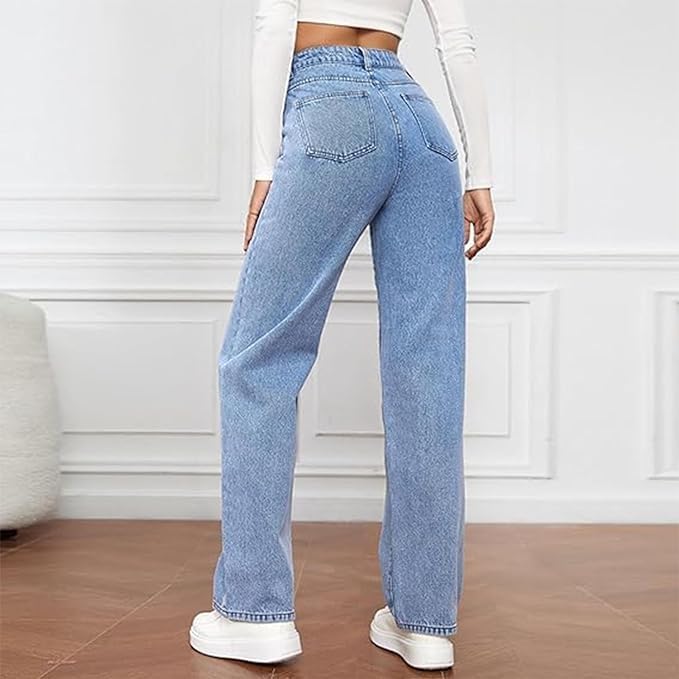 Women's High Waisted Wide Leg Jeans