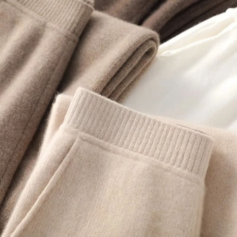 Knit Lounge Pants - Drawstring Waist Women's Lounge Pants