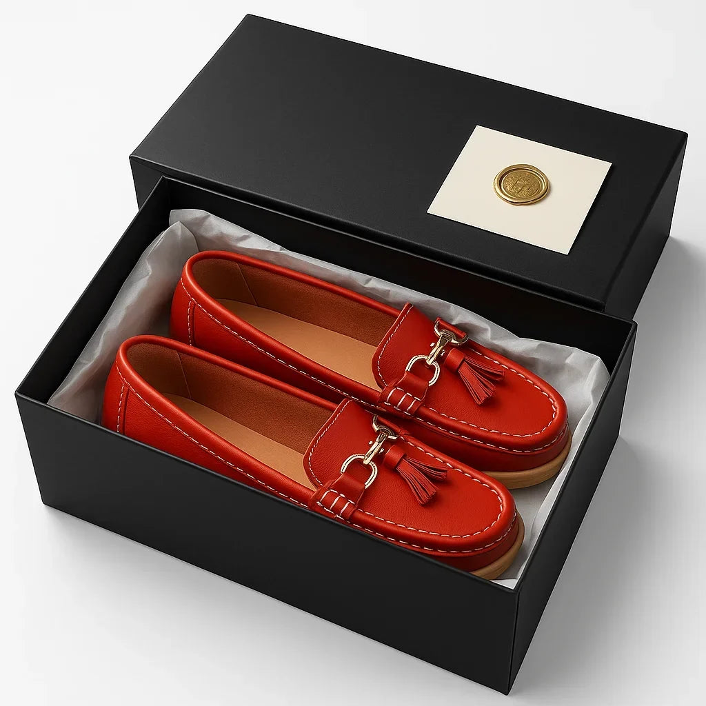 Women's Moccasins | Leather Tassel Penny Loafer Slip On