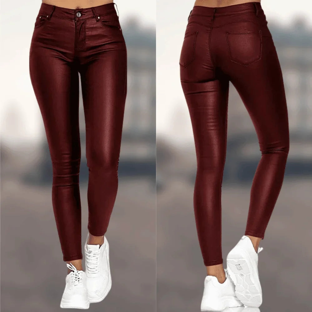 Women's Pants | Leather Skinny Fit