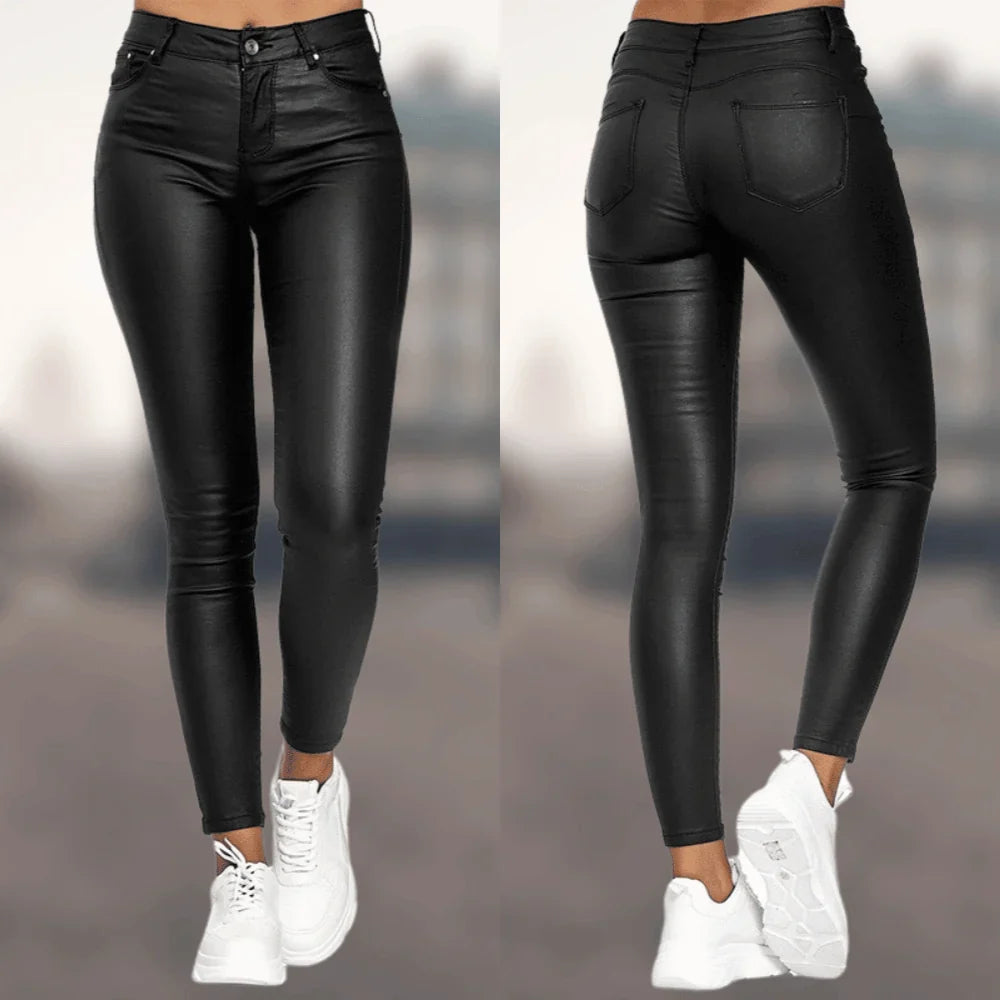 Women's Pants | Leather Skinny Fit