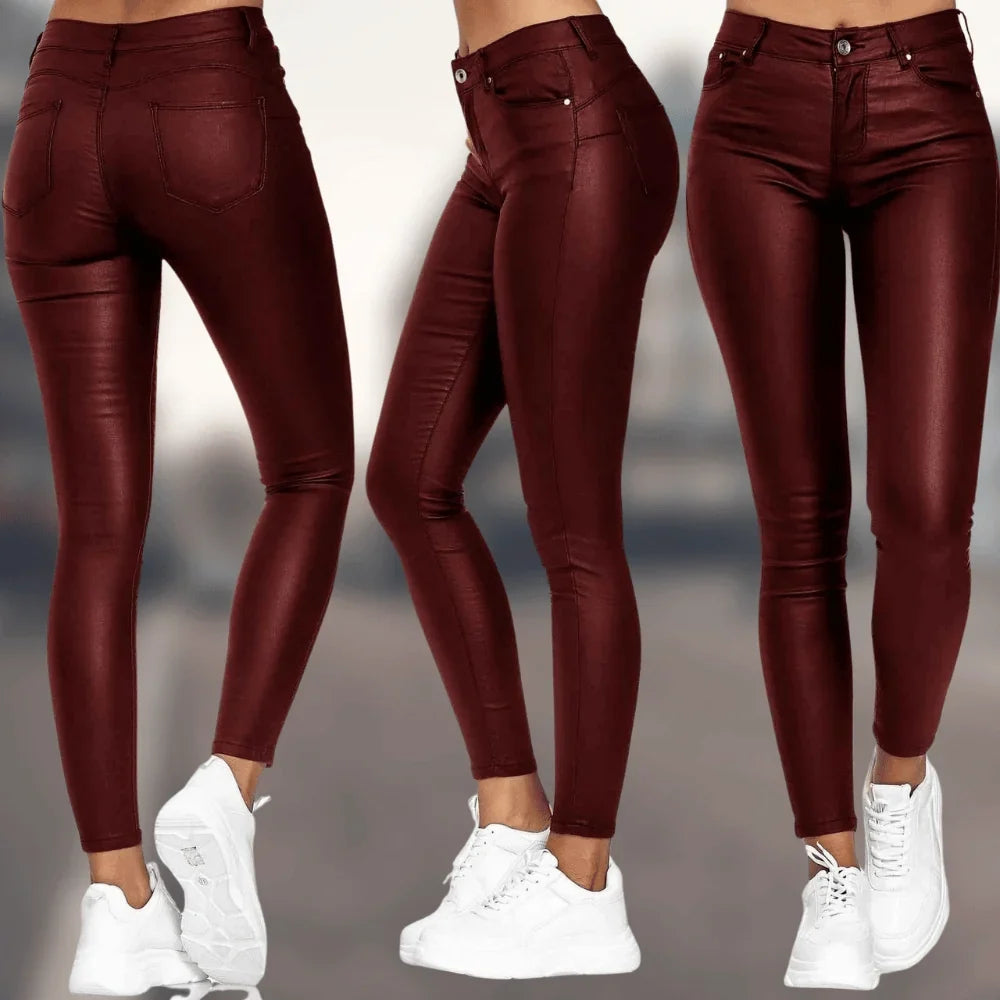 Women's Pants | Leather Skinny Fit