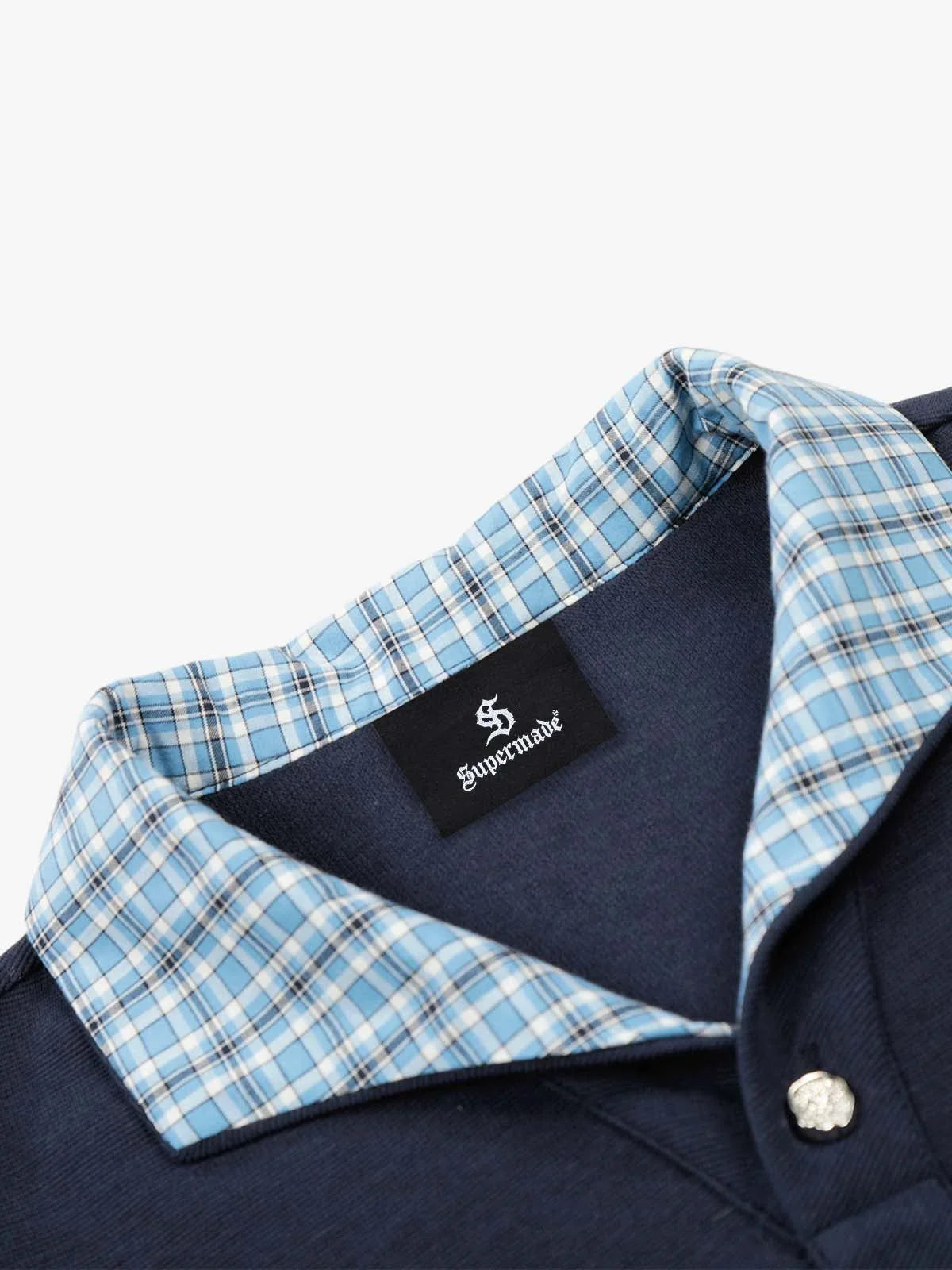 Polo T Shirt - Plaid Contrast Collar Short Sleeve Women's