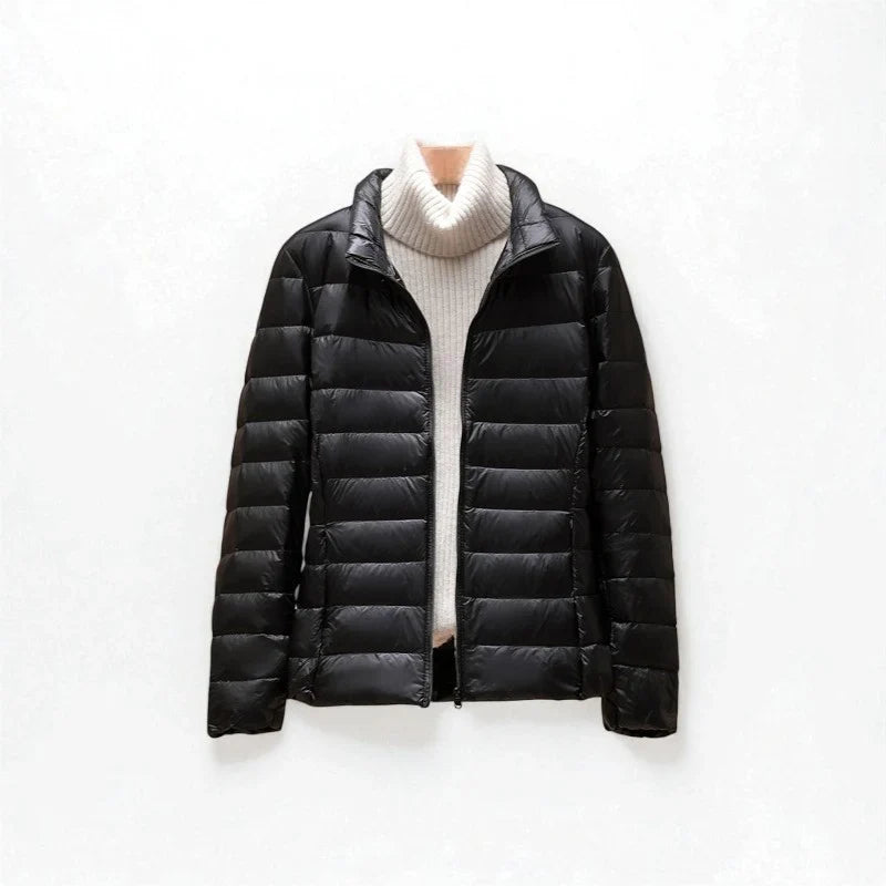Women's Puffer Jacket | Lightweight Zip-Front Quilted