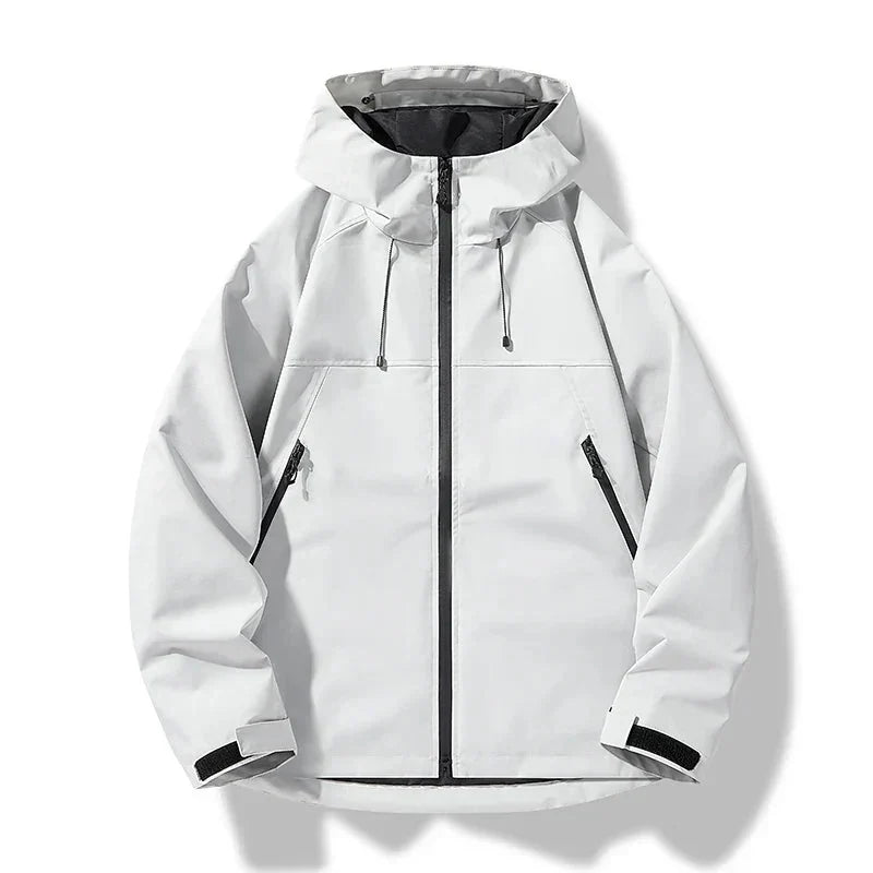 Hooded Jacket - Full Zip Drawstring Hood Women's Jacket