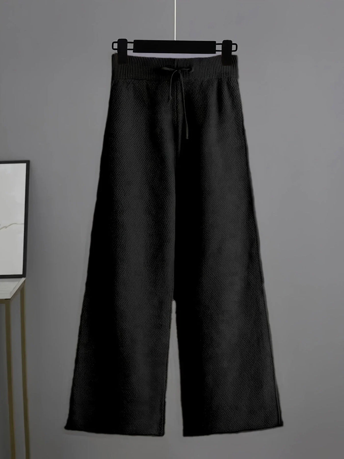 Knit Sweatpants Set - Pullover Wide Leg Women's 2 Piece