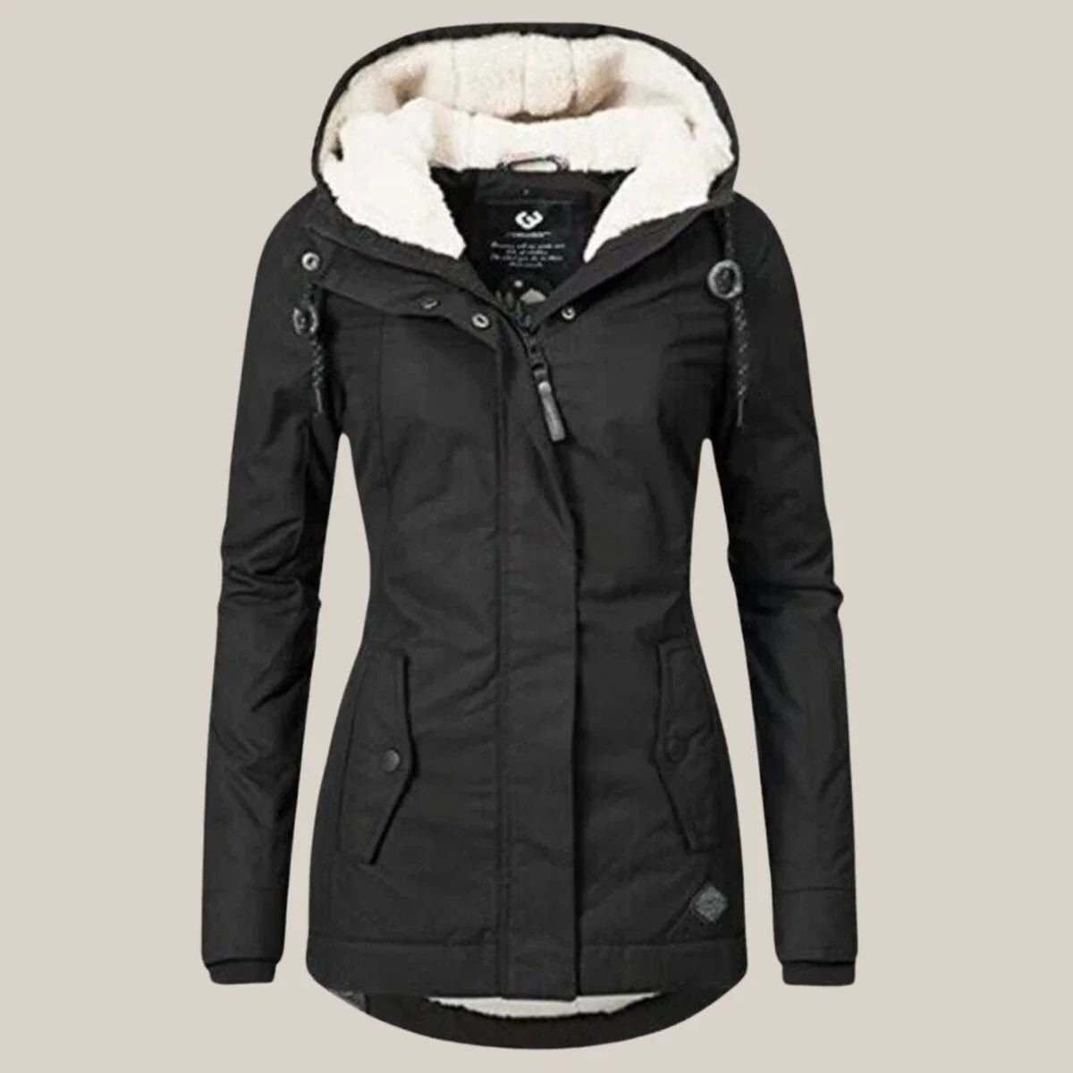 Women's Waterproof Jacket | Sherpa Lined Hooded Quilted