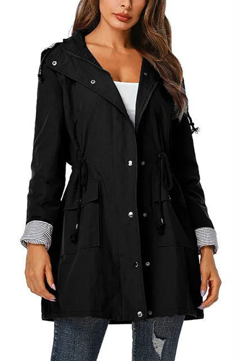 Women's Weatherproof Jacket | Hooded Raincoat Lined