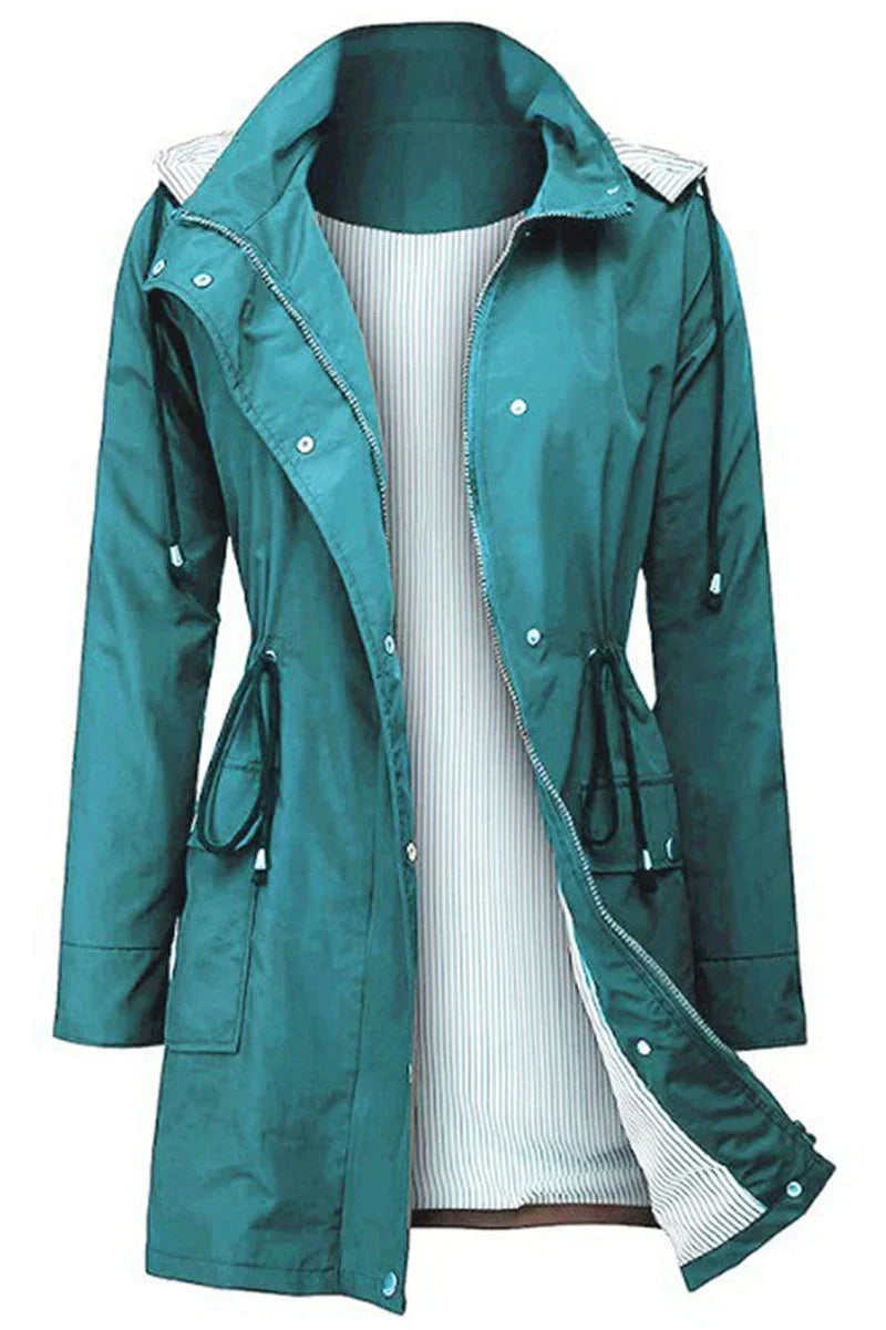 Women's Weatherproof Jacket | Hooded Raincoat Lined