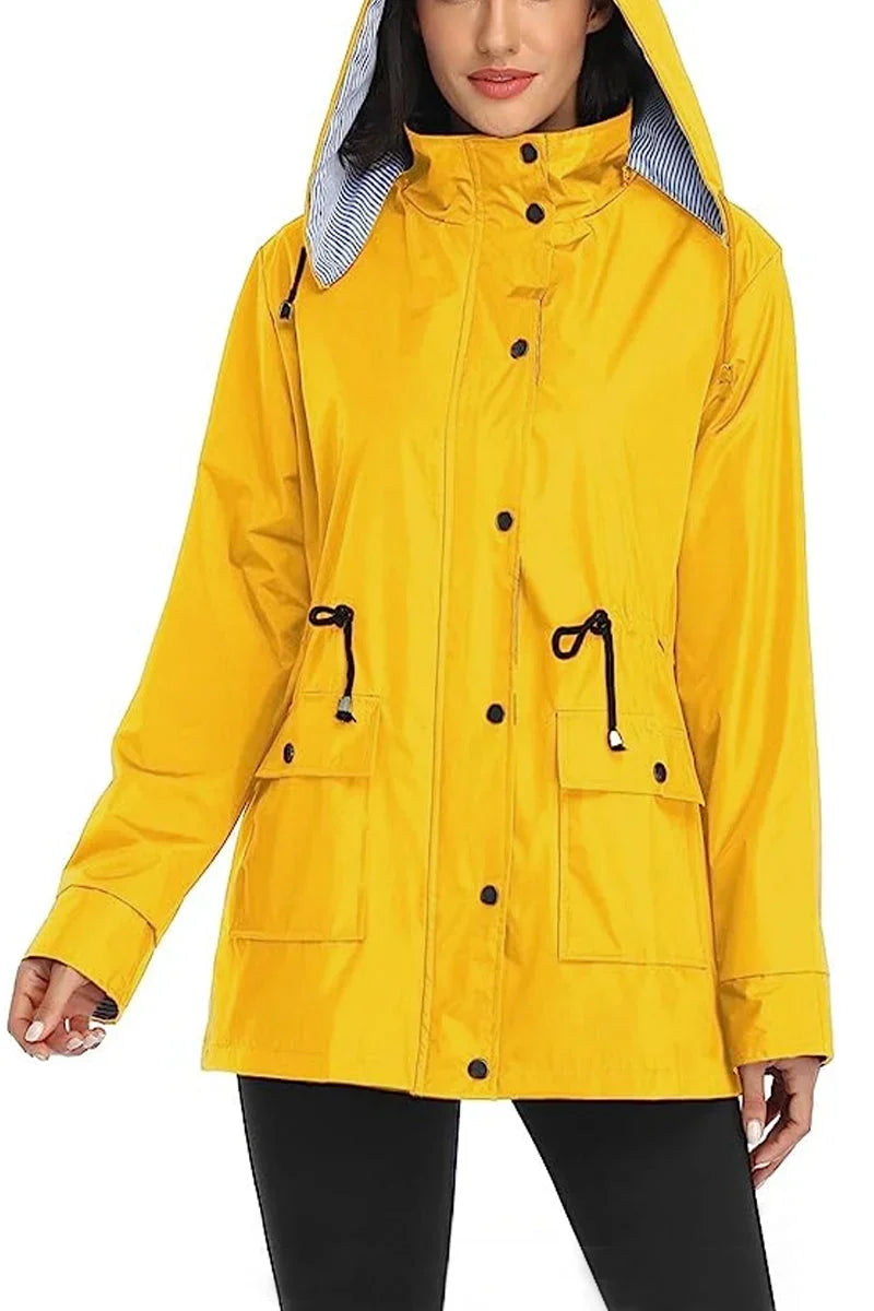 Women's Weatherproof Jacket | Hooded Raincoat Lined
