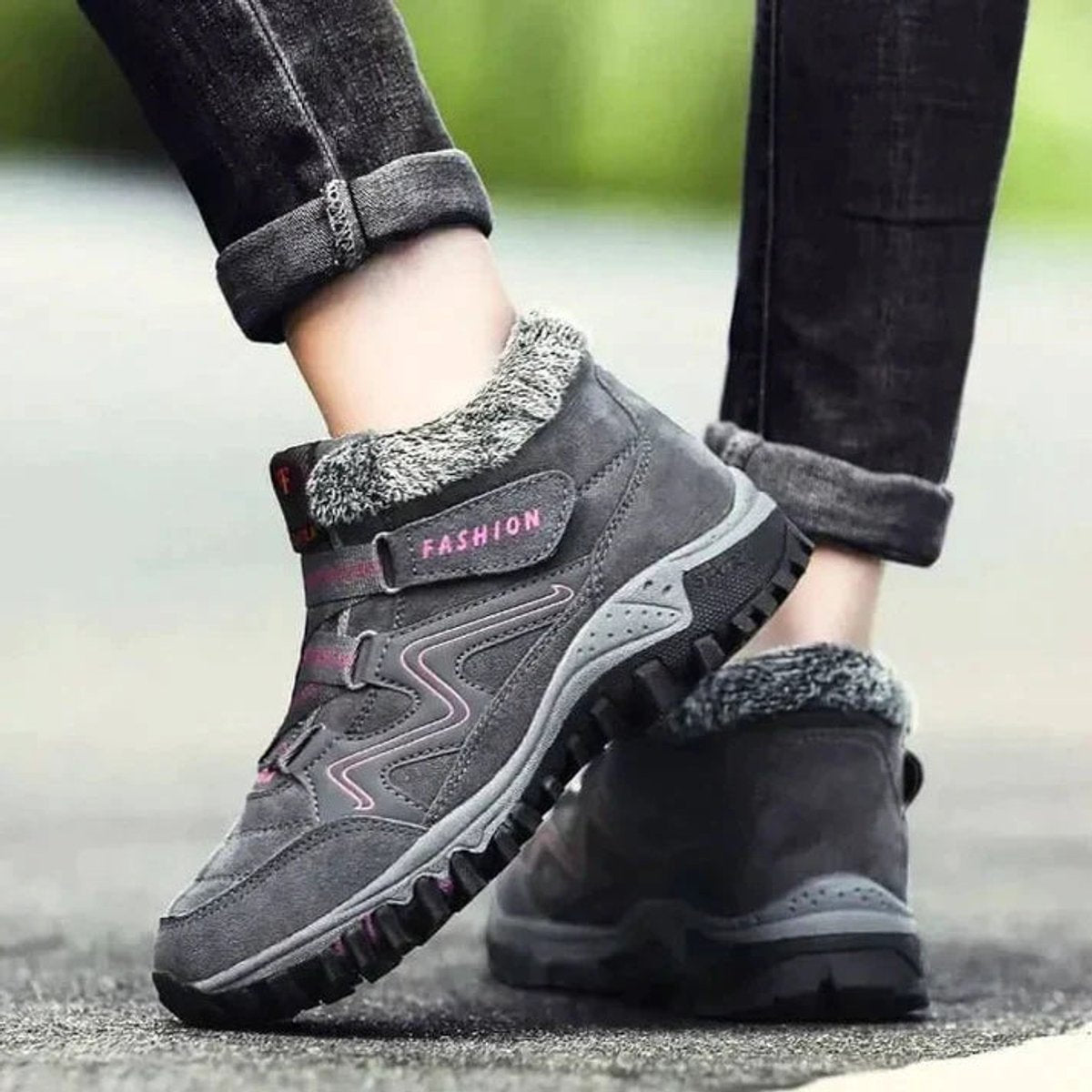 Women's Block-Heel Side-Zip Platform Ankle Boots