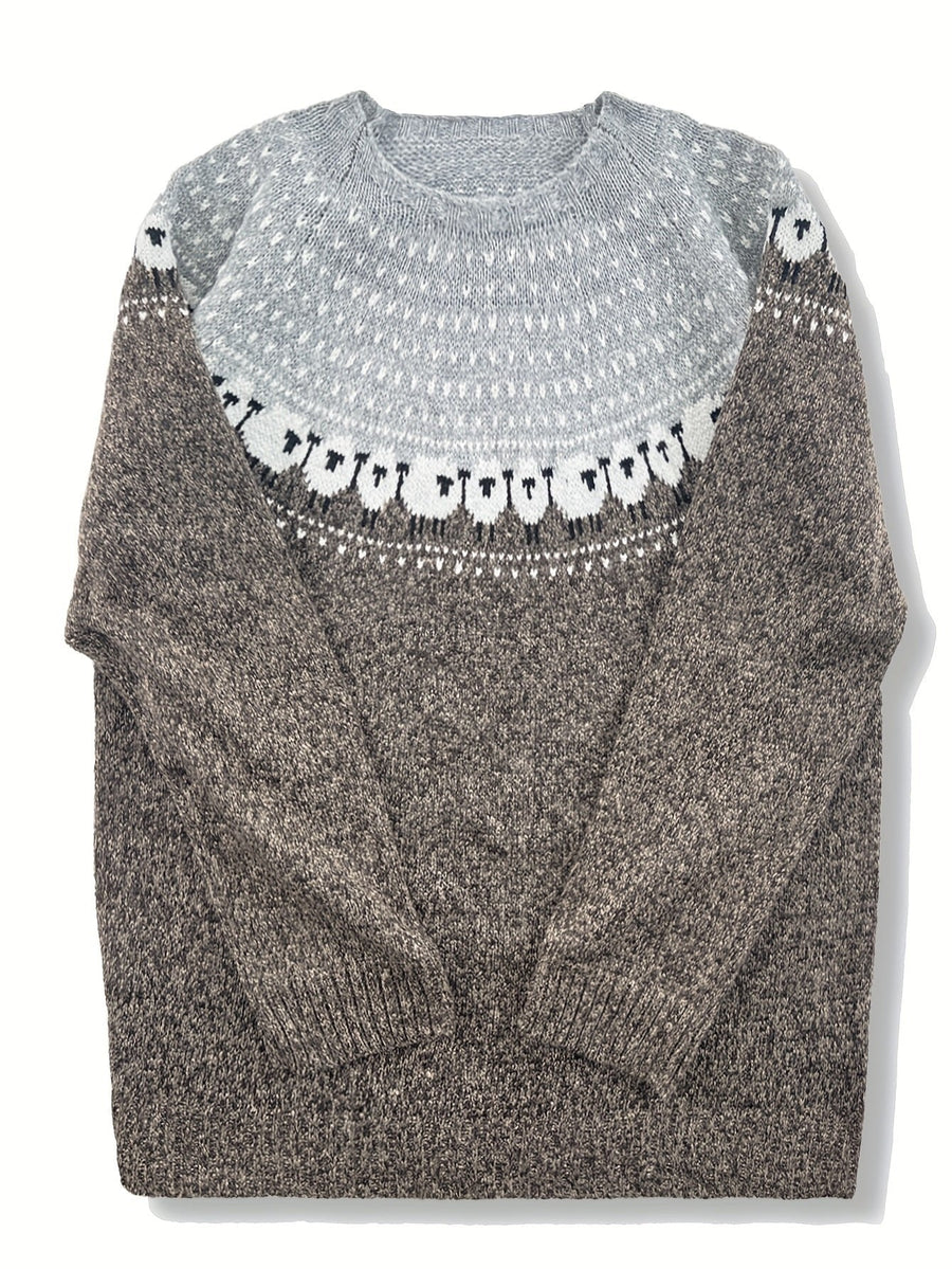 Women's Turtleneck Sweater with Wool and Knit