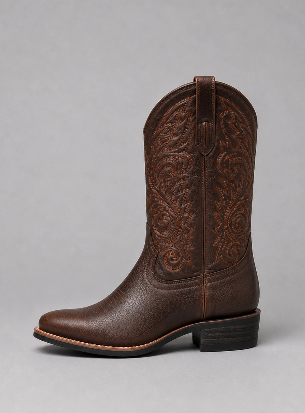 Layla | Women's Embroidered Leather Cowgirl Western Pull-On Boots