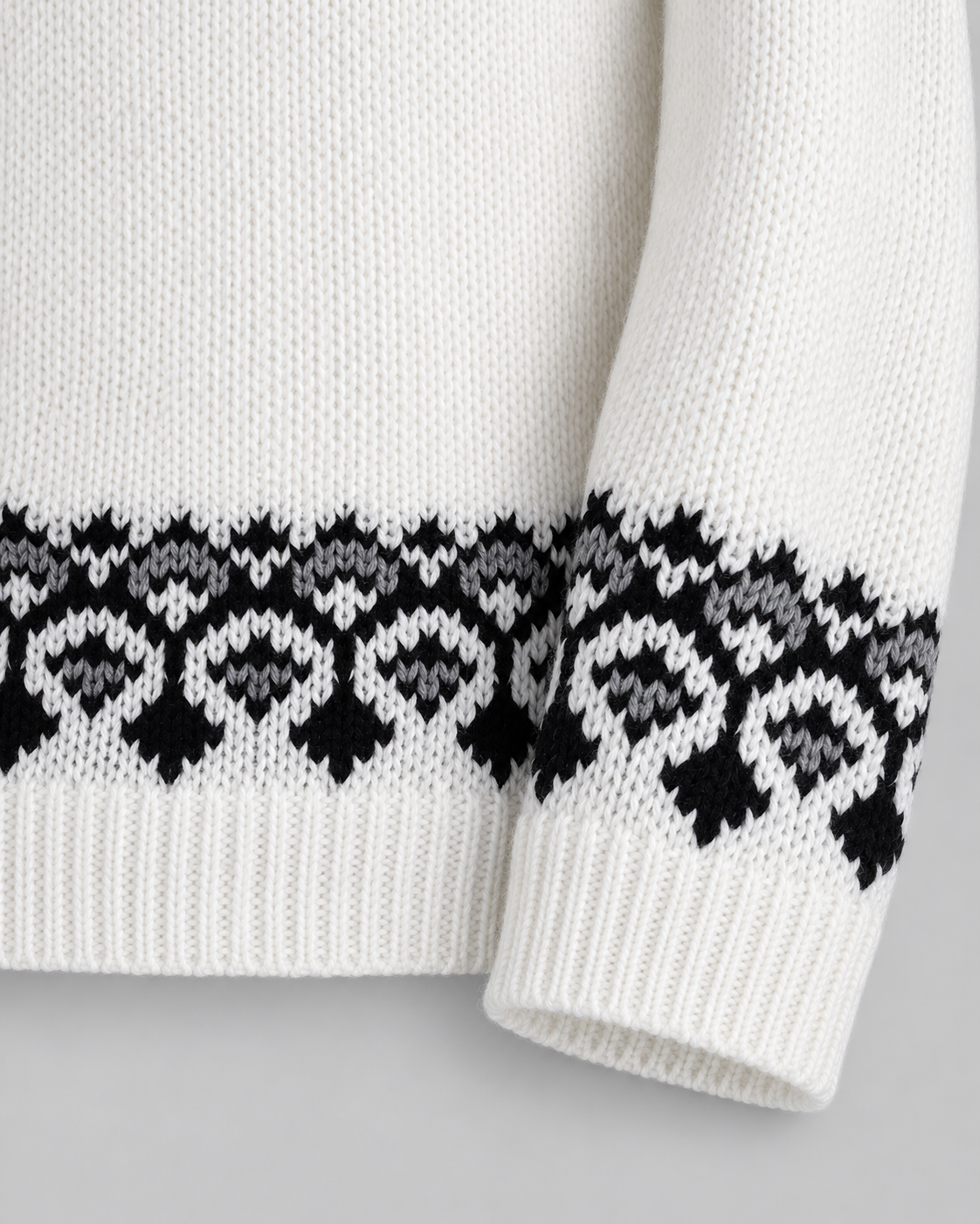 Women's Fair Isle Sweater - Crew Neck Geometric Knit