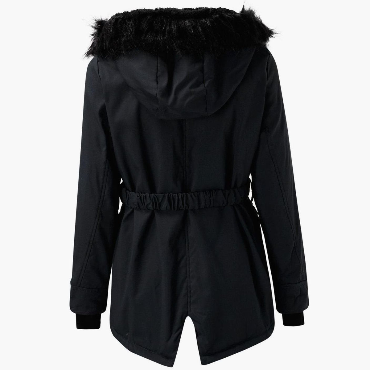Women's Faux Fur Hooded Insulated Winter Parka Coat