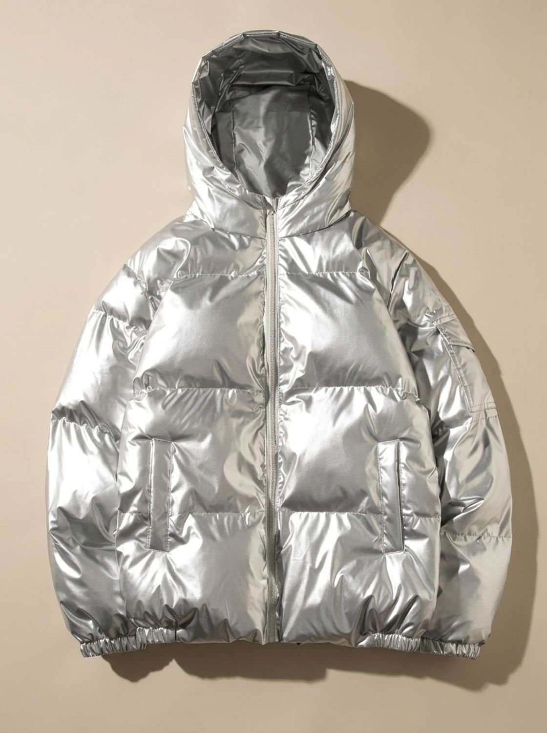 Scarlett | Women's Glossy Stand-Collar Quilted Puffer Jacket