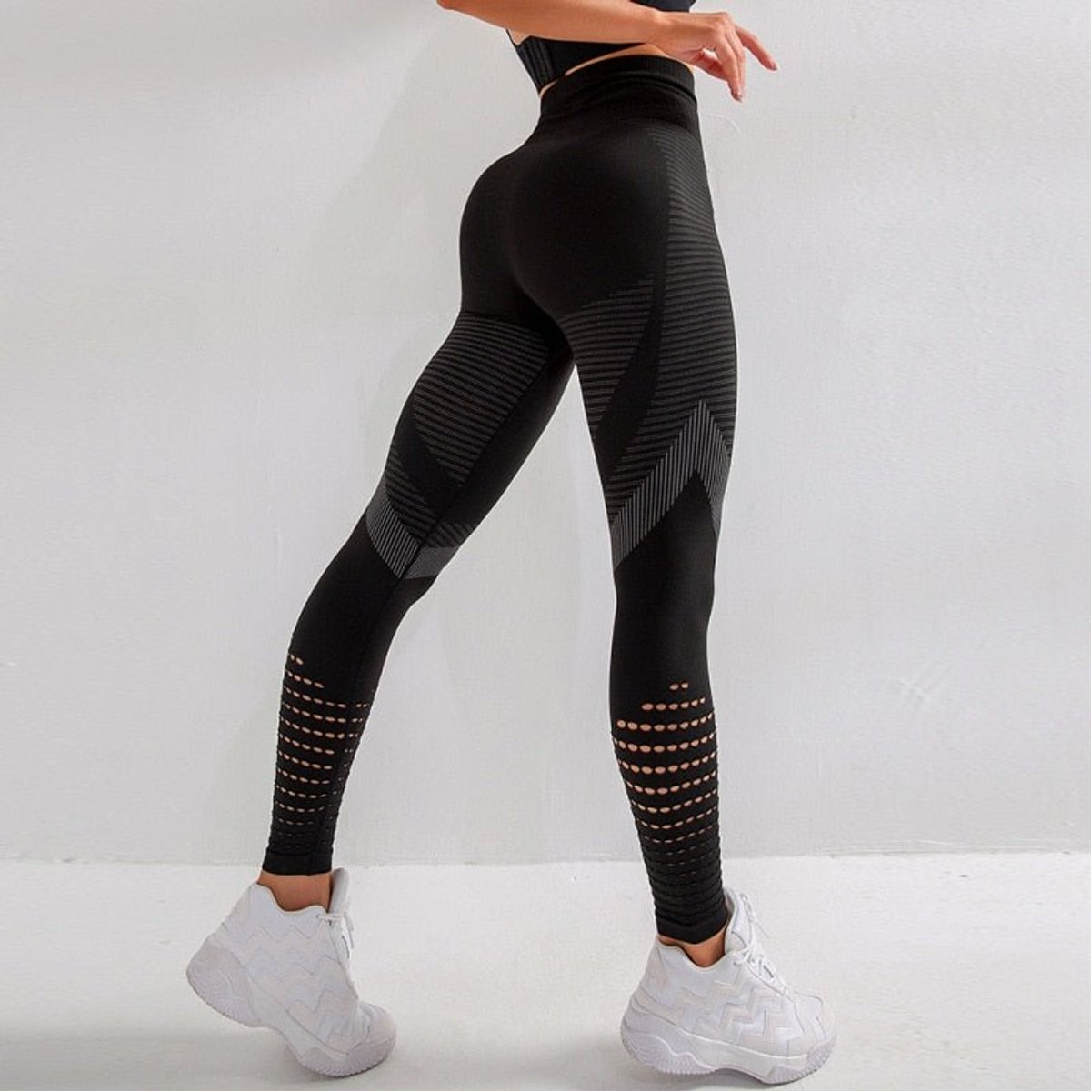 Women's High-Waist Seamless Cutout Workout Legging